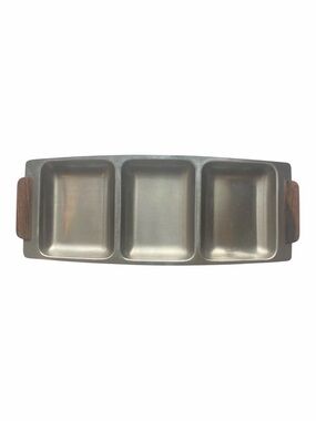 Mid Century Modern VINTAGE 18/8 STAINLESS STEEL DIVIDED TRAY by ZELCO Japan